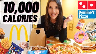 10,000 CALORIE CHALLENGE! Girl vs Food UK