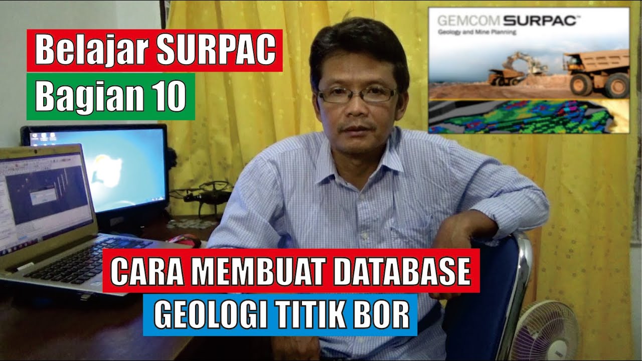 surpac bagian 10 cara membuat database geologi titik bor - YouTube