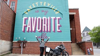 Exploring Fayetteville Arkansas on a Motorcycle