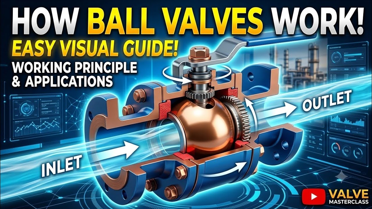 Valve Engine Animation How Ball Valves Actually Work! (3D Animation)#ballvalve #valve#fitting ...