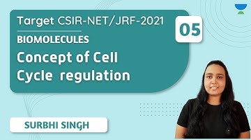 11:30 AM - Target NET/JRF 2021 | Biomolecules by Surbhi Singh | Concept of Cell Cycle Regulation