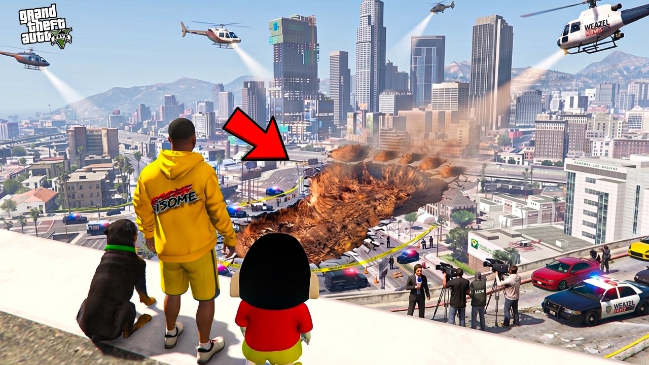 Franklin Found Giant Footprint in GTA 5 !