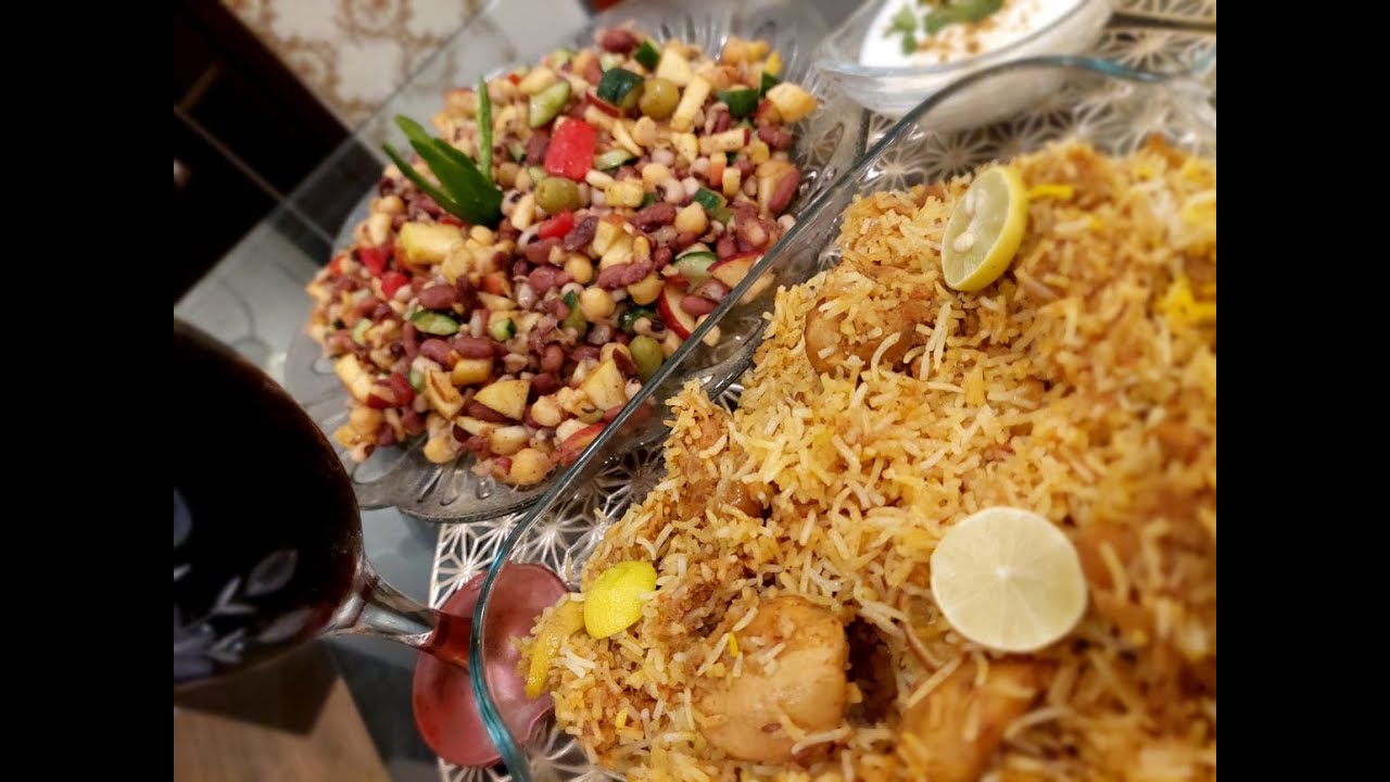 TODAY'S SPECIAL: CHICKEN MASALA BIRYANI AND BEANS SALAD
