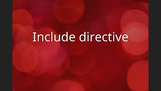 Include directive Wealth