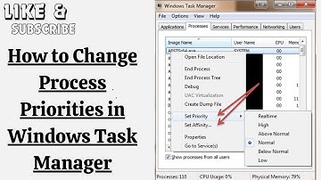 How to Change Process Priorities in Windows Task Manager