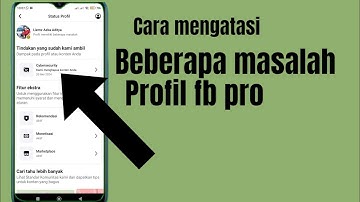 Cara mengatasi profil fb memiliki beberapa masalah