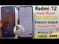 Redmi 12 lock kaise tode | Xiaomi Redmi 12 HyperOS Android 14 | FRP Bypass  | without pc