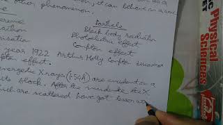 Quantum Theory  Lecture 5 Compton Effect