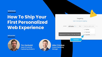 How To Ship Your First Personalized Web Experience