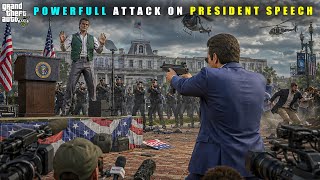 GTA 5 : MICHAEL'S MOST DEADLY ATTACK ON PRESIDENT'S SPEECH || BB GAMING screenshot 1