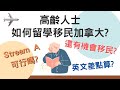 高齡人士如何留學移民加拿大?🧔🏻‍♂️😵‍💫Stream A留學簽證? 英文唔好如何入境? 語言學校? 點解study plan唔可以寫想移民?😲