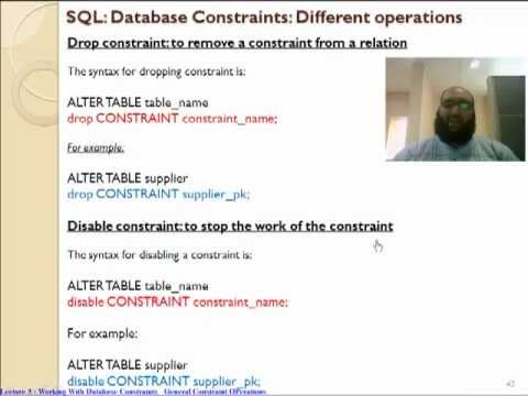 Drop constraint oracle