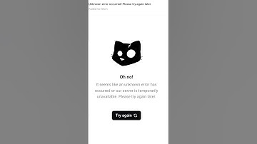 It Seems Like an Unknown Error Occurred CATS Problem | Cats Airdrop Opening Problem | Cats not open
