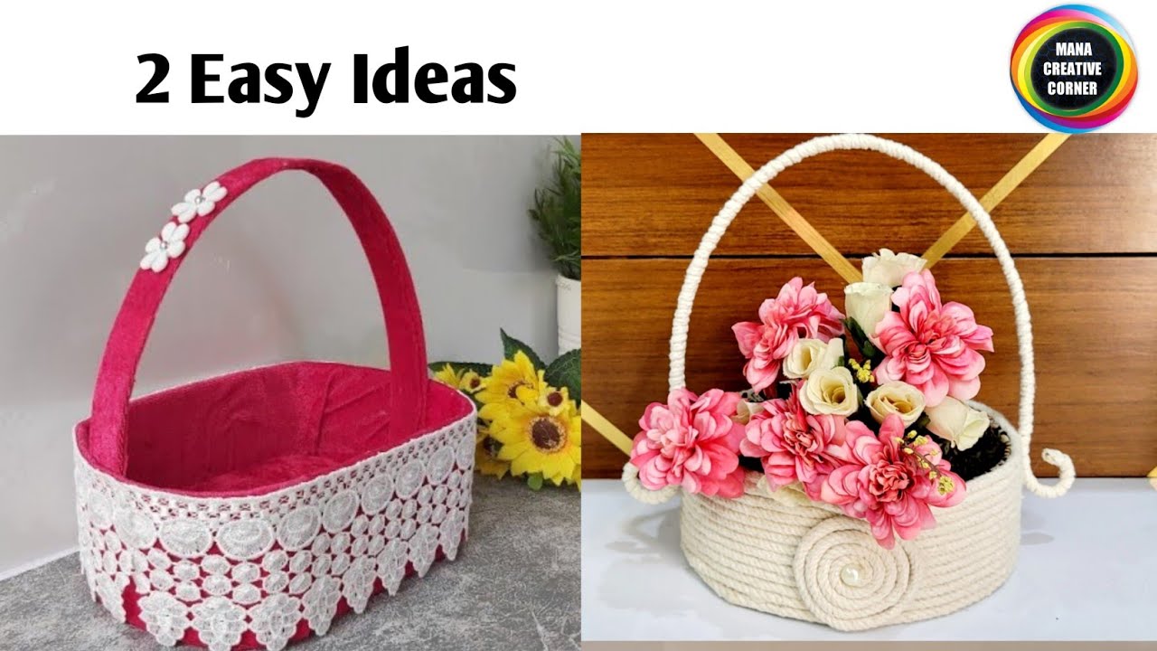 Make Your Own DIY Basket From A Cardboard Box