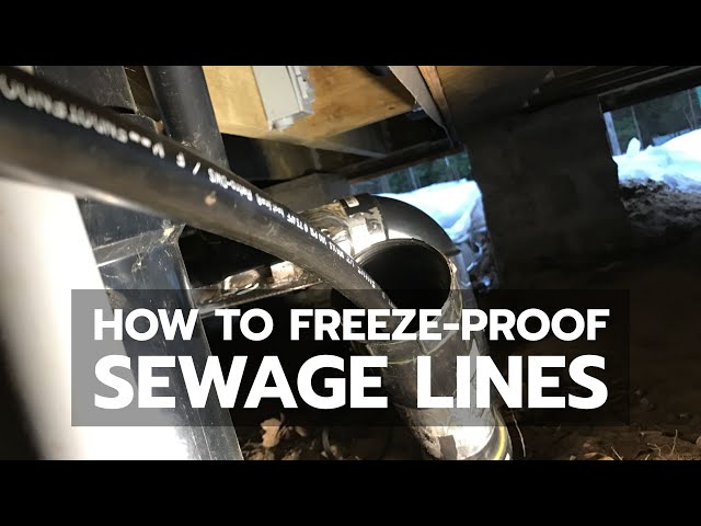 DEMO: How to Freeze-Proof Sewage Lines - YouTube
