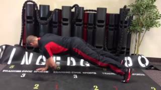 Plank w reach under