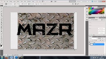 Photoshop CS5 : How to make a Textured Text