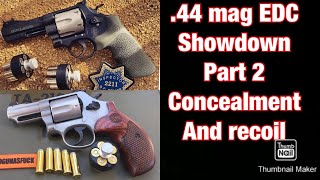 44 mag CCW EDC showdown part 2 329pd vs m69 concealment and recoil