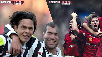 Manchester United's Unforgettable Comeback vs Juventus (1999) | Beckham, Keane, Cole, Yorke and more