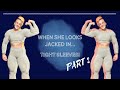When she looks JACKED in TIGHT SLEEVES | PART 2