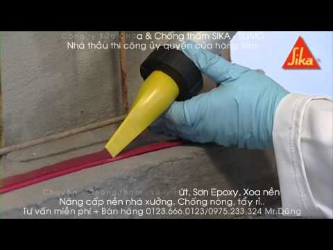 Video Chống thấm cổ ống bằng thanh trương nở, Sika... - youtube