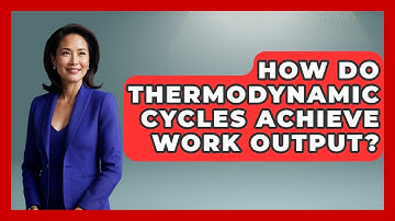 How Do Thermodynamic Cycles Achieve Work Output? - Thermodynamics For Everyone