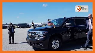 President William Ruto's convoy departs Hartsfield Jackson International Airport in Atlanta Resimi