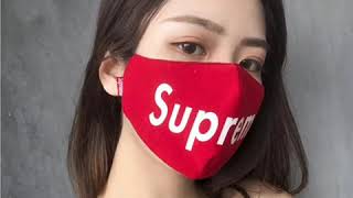 シュプリーム マスク 洗える 男女兼用 Supreme 布マスク 綿 コットン 繰り返し使える