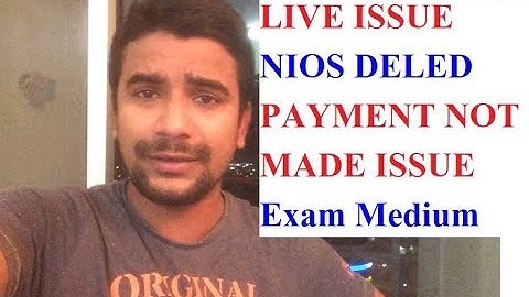 NIOS DELED Exam Payment Problem, Exam Medium | Online Partner