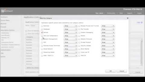 Video demo UTM WatchGuard Firewall with Application Control