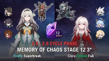 NEW MOC Stage 12 Firefly Superbreak and Clara Feixiao FuA 3* | Honkai Star Rail