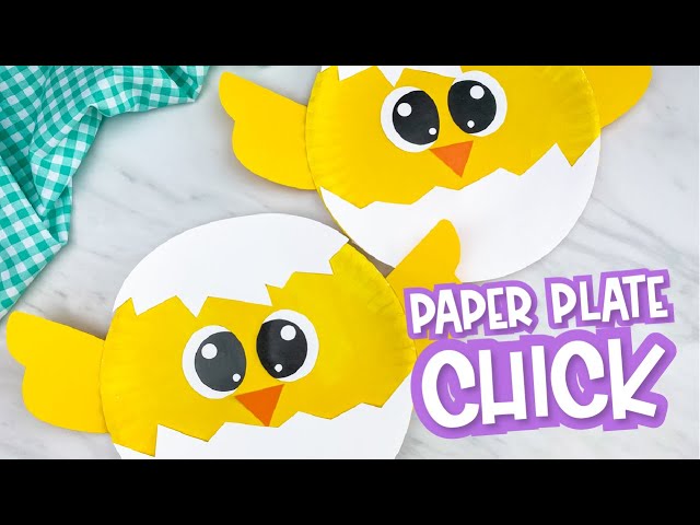 Paper Plate Chick Craft - Happy Toddler Playtime