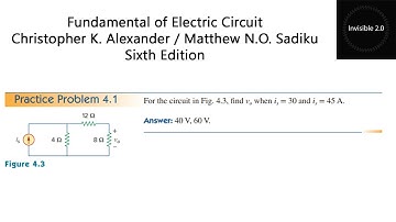 Practice Problem 4.1 fundamentals of electric circuits