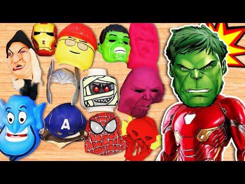 Wrong <strong>Superhero</strong> mask 강이와 슈퍼히어로 변신 가면놀이해요!