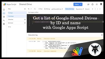 Get a list of Google Shared Drives by ID and Name in Google Apps Script