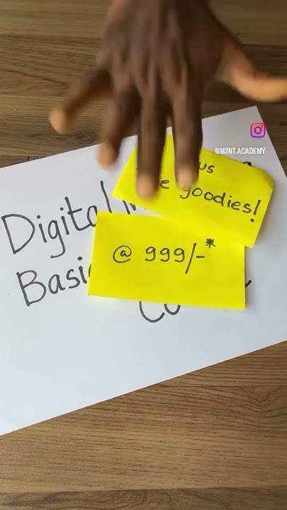 Digital marketing basics course only 999/ *   free goodies🕺#ytshorts #