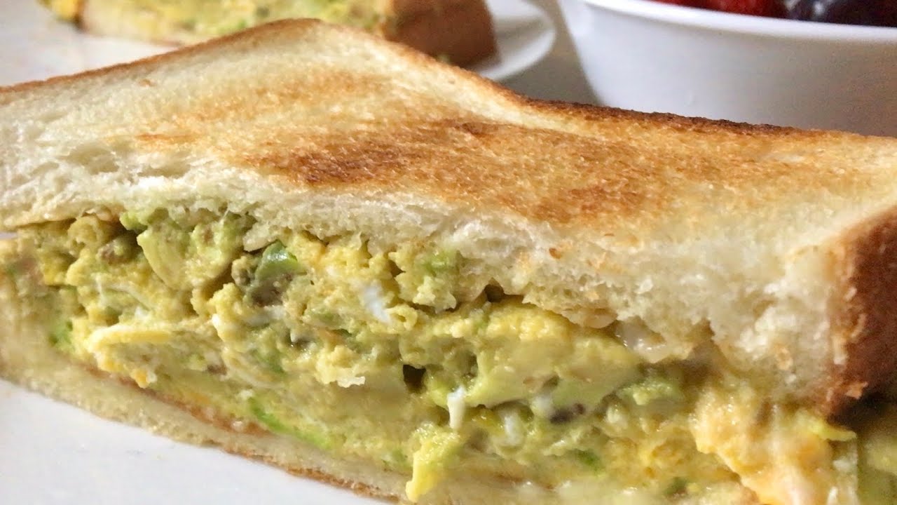 アボカドオムレツサンドイッチ Sandwiches With Avocado Omelette Youtube