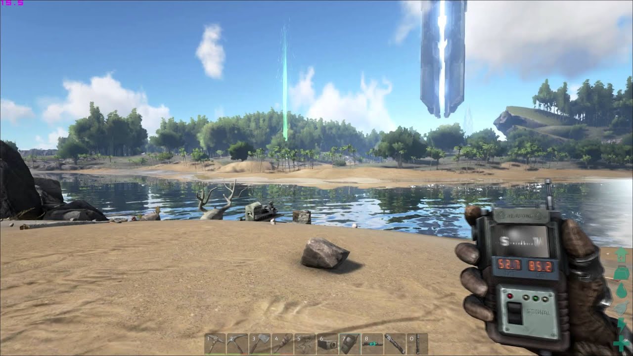 ark survival evolved electrical grid gps turret trex metal