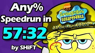 (World Record) SpongeBob SquarePants: Battle for Bikini Bottom Any% Speedrun in 57:32