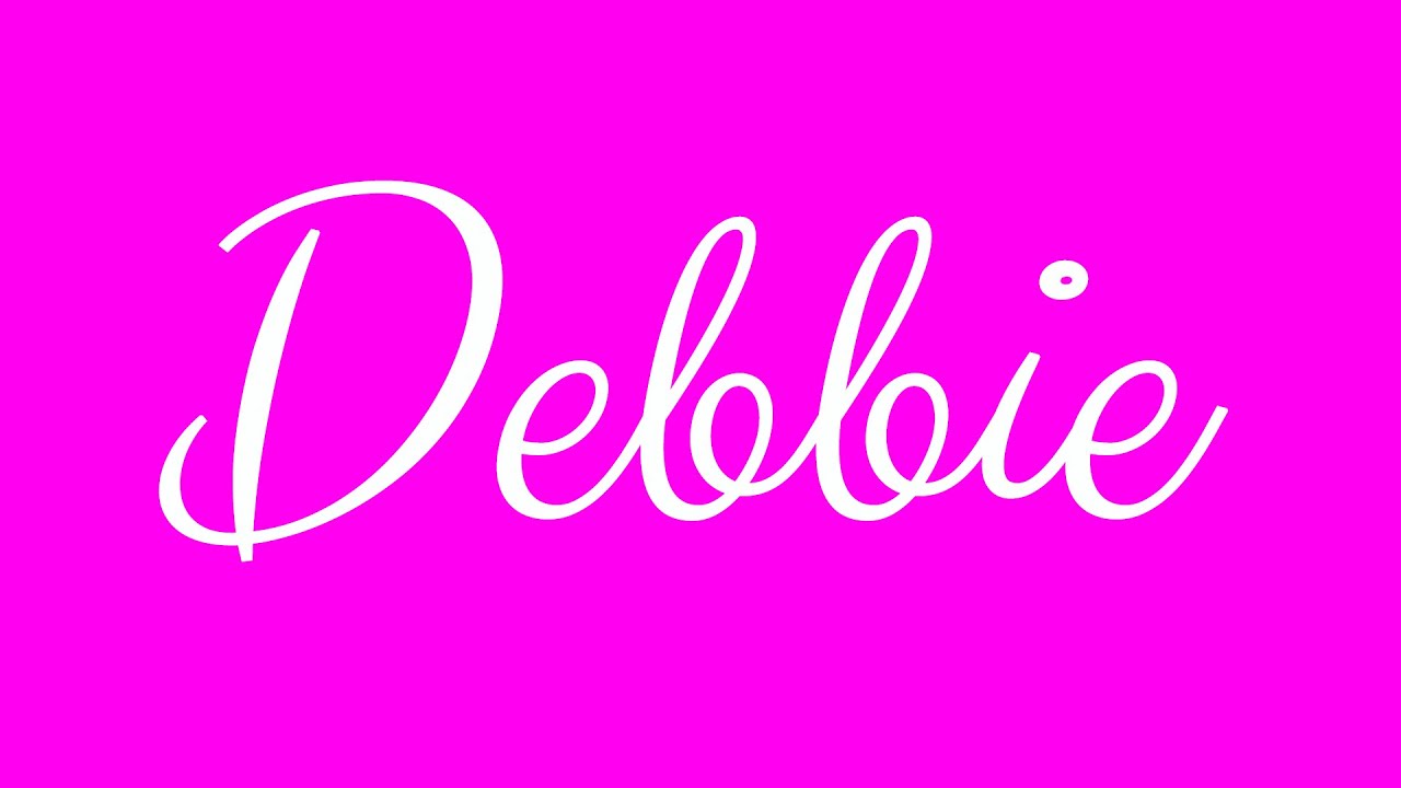 Learn How To Sign The Name Debbie Stylishly In Cursive Writing YouTube Learn How To Sign The Name Debbie Stylishly In Cursive Writing YouTube