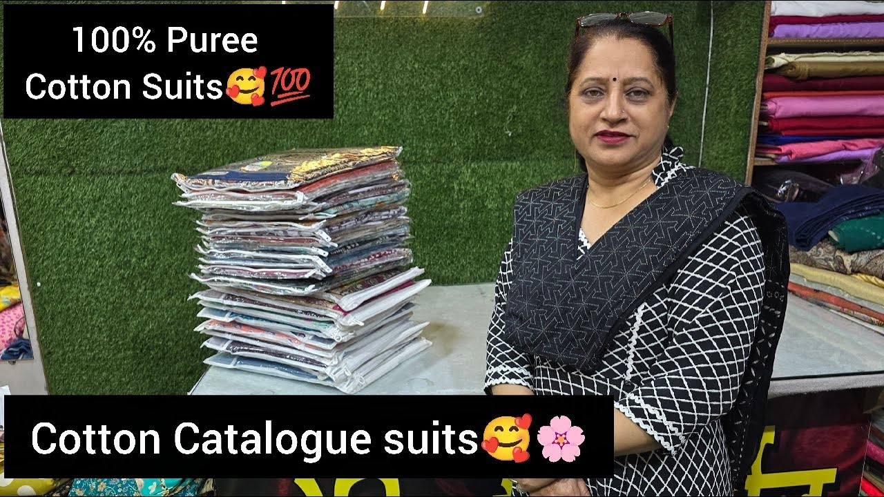 100% Puree Cotton Catalogue Suits🥰🌸, A1 DesignerCotton Suits🌹💯, 9728405735📞