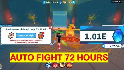 72 Hours Auto Fight In Ancient Temple World 14 + Get Mythical Spell - Weapon Fighting Simulator #42