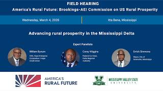 Advancing rural prosperity in the Mississippi Delta