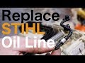 How To Replace The Oil Line On A Stihl MS-211 Chainsaw - with Taryl