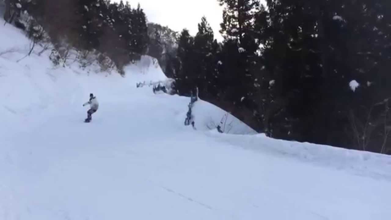 スノーボード スカイバレイスキー場 下山コース Iphone5s 高画質 Youtube