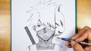 How to Draw Kakashi Anbu | Kakashi Anbu Drawing - Easy to Draw