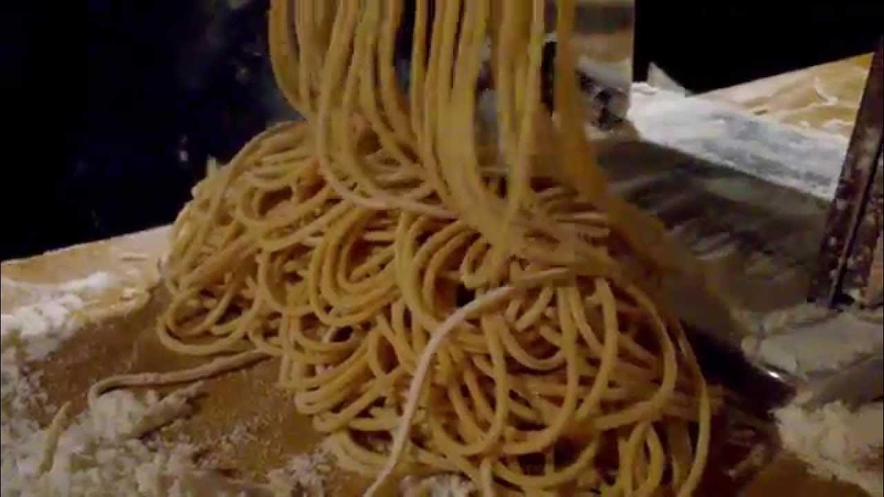 Homemade Whole Wheat Pasta Made With a Machine Marcato Ampia