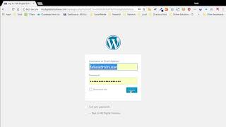 WordPress Divi Admin Login and dashboard