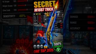 M1887 One Tap Headshot Tricks 2026 🔥 Free Fire Max 😱 #freefire #gaming #viral #shortsfeed #shorts