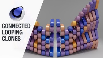 Seamless connection loop with Cinema 4d Mograph and Pile up